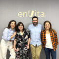 Equipo Envita de esquerda a dereita, Noelia Lopez, Marta Pena responsable de Proxectos, Esteban Grandal CTO, e Sandra Martinez CMO